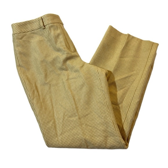 Vintage Talbots Petites Lined Houndstooth Plaid Wool & Cashmere Trousers Tan 10P - Picture 4 of 13